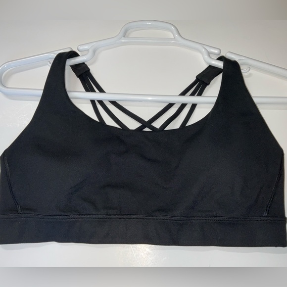 NWOT Women’s Victoria’s Secret Flow On Point Strappy Back Sports Bra Black XL - Picture 2 of 6